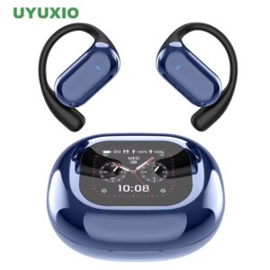 UYUXIO Open Ear Bone Conduction Headphones BT 5.4 Wireless Earbuds